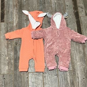 Baby bunting zipper suit